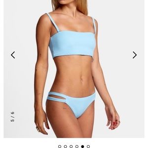 NWT RVCA Solid Full Bikini Bottom